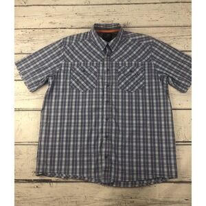 5.11 Tactical Men's L S/S Plaid Snap Front Double Chest Stealth Pockets Shirt